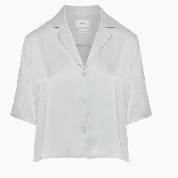 Aritzia Satin Shirt - Picture 2 of 8